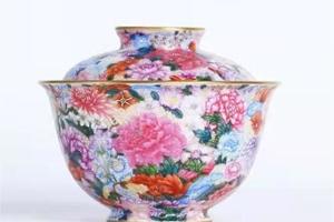 万花盖碗