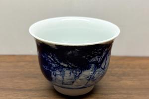 沧浪松石撇口杯