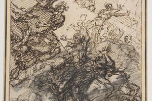 素描合集-Salvator Rosa--The Fall of the Giants