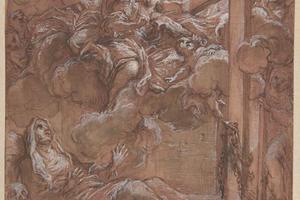 素描合集-Giuseppe Passeri--The Ecstacy of the Blessed Giacinta Marescotti