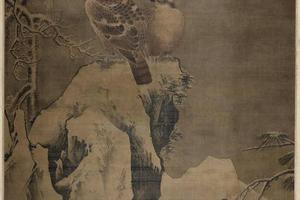 寒鹊双鹰图