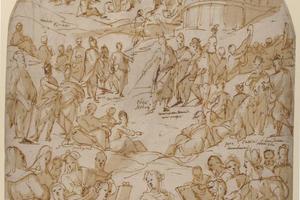 素描合集-Parrasio Micheli--An Allegory of Learning