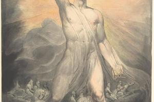 素描合集-William Blake--Angel of the Revelation