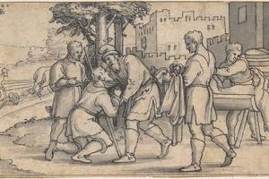 素描合集-Sebald Beham--The Return of the Prodigal Son