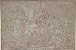 素描合集-Johan Carl Loth--Solomon