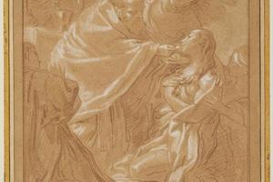 素描合集-Louis Jean Jacques Durameau--The Last Communion