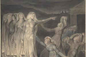 素描合集-William Blake--The Parable of the Wise and Foolish Virgins