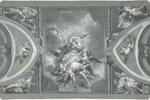 素描合集-Carlo Alberto Baratta--Study for the Decoration of a Vault