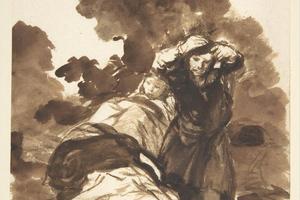 素描合集-Goya--Waking from Sleep in the Open Air, from Images