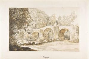 素描合集-Joseph Vernet--Bridge in the Campagna