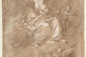 素描合集-Marcantonio Franceschini--Allegorical Figure of Charity