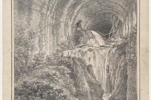 素描合集-Louis Chaix--The So-Called Stables of Maecenas at Tivoli