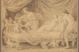 素描合集-Louis Lagrenée--Les Grâces lutinées par les amours