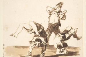 素描合集-Goya--Acrobats; Images of Spain Album, 67