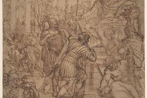 素描合集-Pietro da Cortona--Study for the Age of Bronze2
