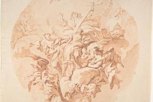 素描合集-Carlo Innocenzo Carloni--Saint Lucy in Glory