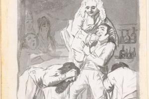 素描合集-Goya--At the Count Palatine's (Al Conde Palatino)
