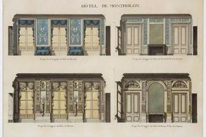 素描合集-Jean Jacques Lequeu--Longitudinal and Cross Sections of the Salons