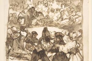 素描合集-Goya--Crowd in a Circle; Images