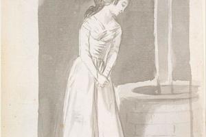 素描合集-Goya--A Young Woman at a Well
