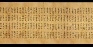 敦煌遗书 大英博物馆 S245莫高窟(none)妙法蓮華經卷第二手稿(排列有问题)