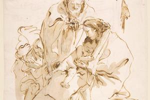 素描合集-Giovanni Battista Tiepolo--The Holy Family
