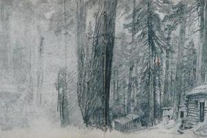 素描合集-William Trost Richards--Sketchbook of Pacific Northwest Landscape Subjects