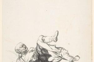 素描合集-Goya--He Wakes Up Kicking