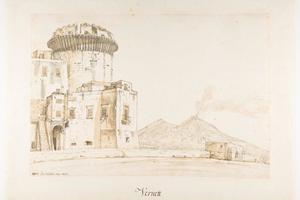 素描合集-Joseph Vernet--The Castel Nuovo in Naples