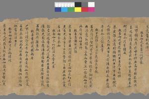 敦煌遗书 法藏 P2277梁朝傅大士頌金剛經手稿