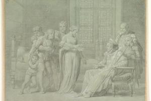 素描合集-Pelagio Palagi--King Charles VIII of France with the Dying Gian Galeazzo Sforza