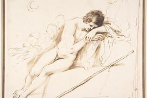 素描合集-Guercino--Endymion Sleeping