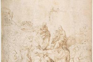 素描合集-Fra Bartolomeo--The Adoration of the Magi