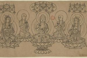 绘画线描人物手稿纸本