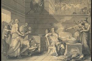 素描合集-Jean Guillaume Moitte--Manius Curius Dentatus Refusing the Presents