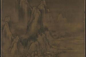 雪溪渔父轴