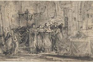 素描合集-Auguste Rodin--Origin of the Greek Vase