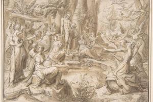 素描合集-Karel van Mander I--The Challenge of the Pierides