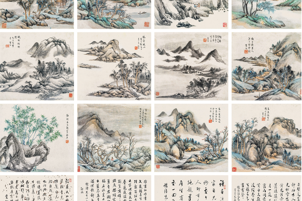湖堤欲雨 册页 （十二开）