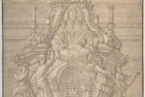 素描合集-Pierre Puget--Design for a Tabernacle