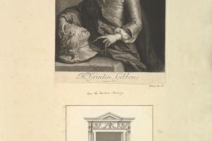 素描合集-John Smith--Leaf from Aedes Walpolianae mounted with a print and a drawing