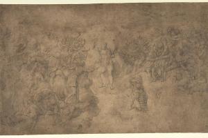 素描合集-School of Michelangelo Buonarroti--The Last Judgment