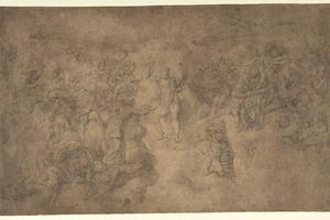 素描合集-School of Michelangelo Buonarroti--The Last Judgment