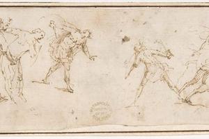 素描合集-attributed to Francesco Allegrini--Soldiers