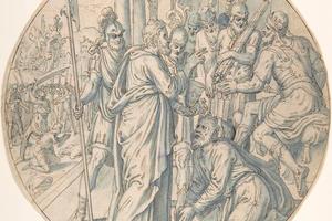 素描合集-Lambert van Noort--St. George and the Sorcerer of Dacian