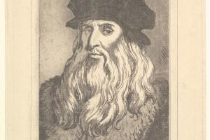 素描合集-Leonardo da Vinci--Portrait of Leonardo da Vinci