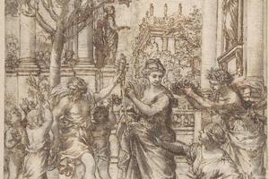 素描合集-Pietro da Cortona--The Triumph of Nature Over Art
