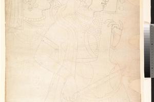 素描合集-Attributed to Sahib Ram--Singer and Sarangi Player