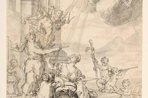 素描合集-Mauro Soderini--Drawing for a Frontispiece