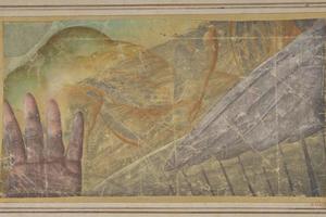 素描合集-School of Raphael--Fragment of a Tapestry Cartoon Outstretched Hand